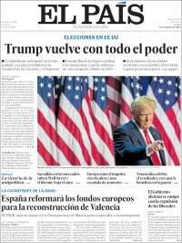 Portada de El País (España)