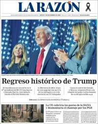 Portada de La Razón (España)