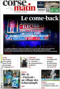 Portada de Corse-Matin (Francia)