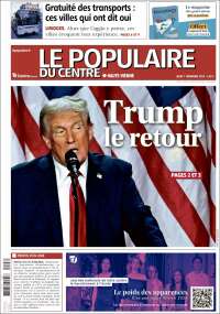 Portada de Le Populaire du Centre (Francia)