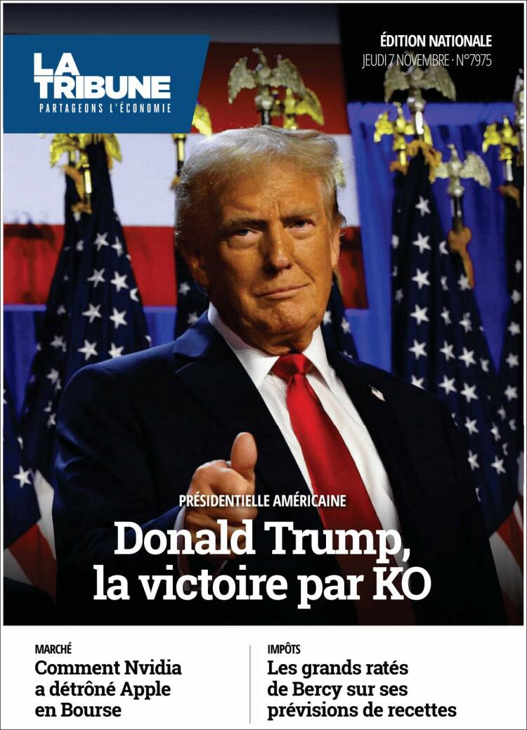 Portada de La Tribune (Francia)