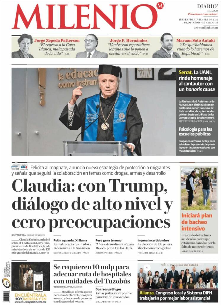 Portada de Milenio de Hidalgo (M&eacute;xico)