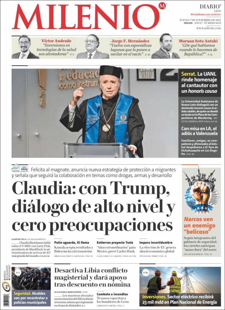 Portada de Milenio de León (M&eacute;xico)