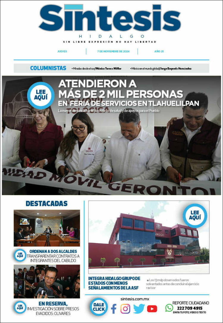 Portada de Sistesis - Hidalgo (M&eacute;xico)