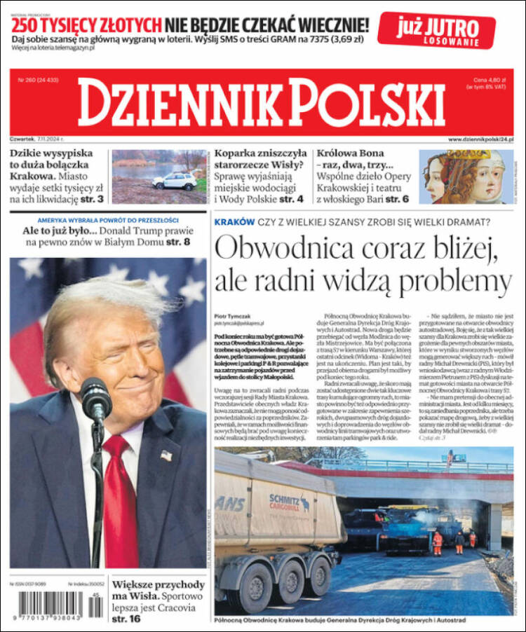 Portada de Dziennik (Polonia)