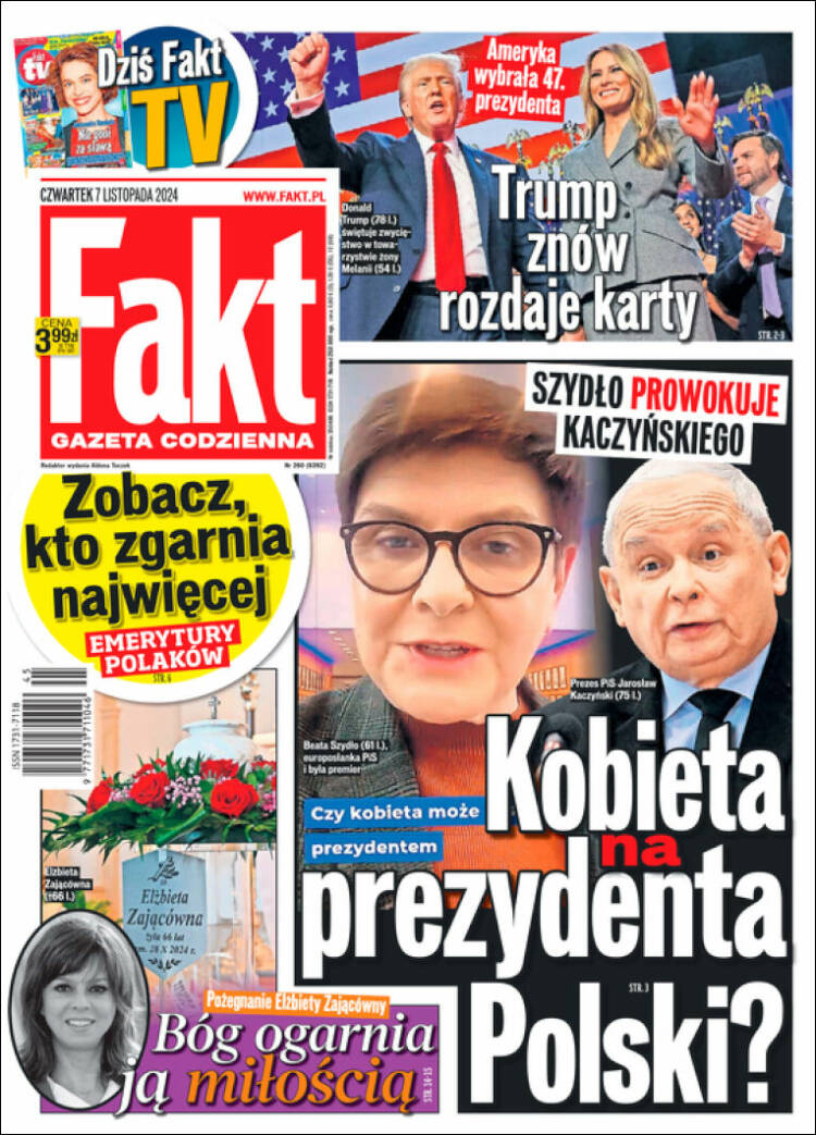 Portada de Fakt (Polonia)