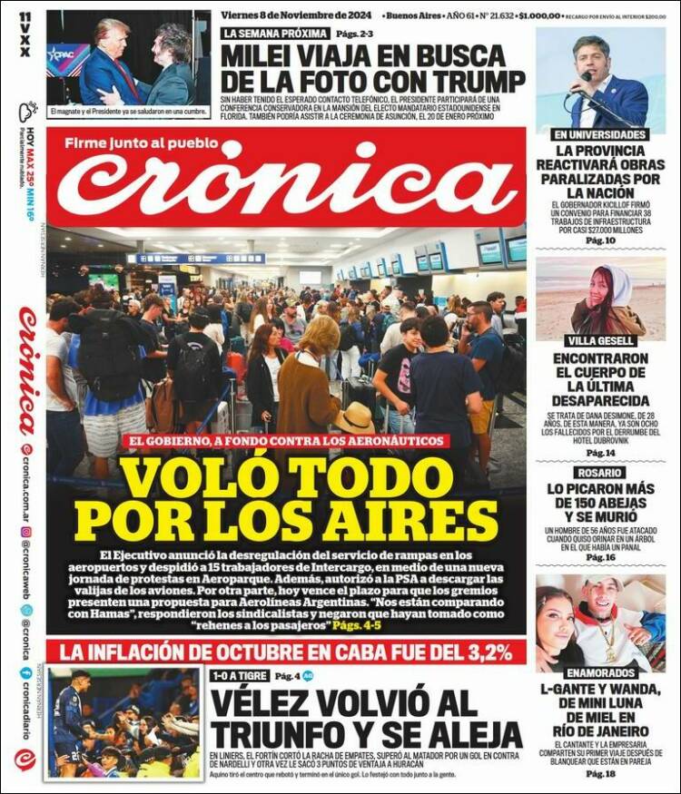 Portada de La Voz del Chaco (Argentina)