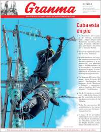 Portada de Granma (Cuba)