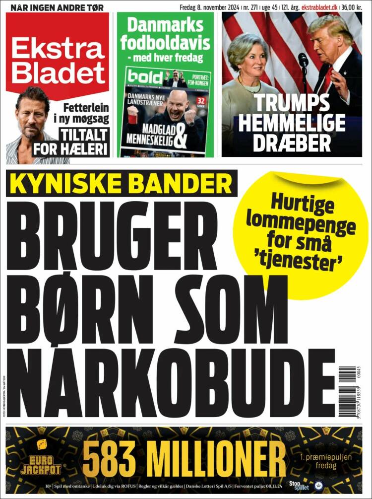 Portada de Ekstra Bladet (Denmark)