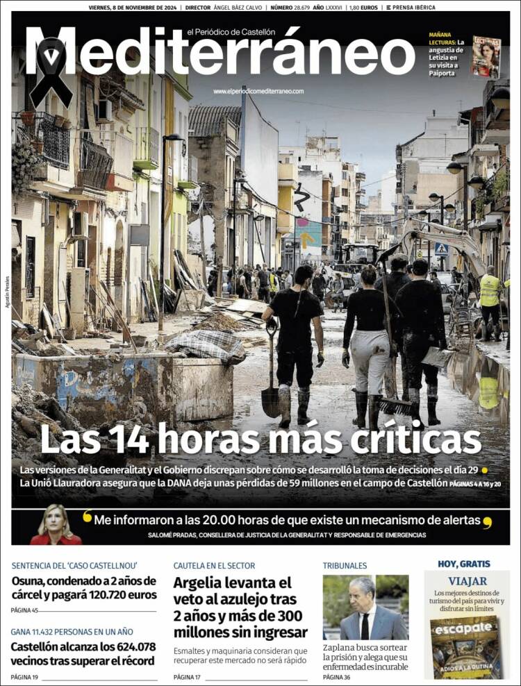 Portada de El Periódico Mediterraneo (España)