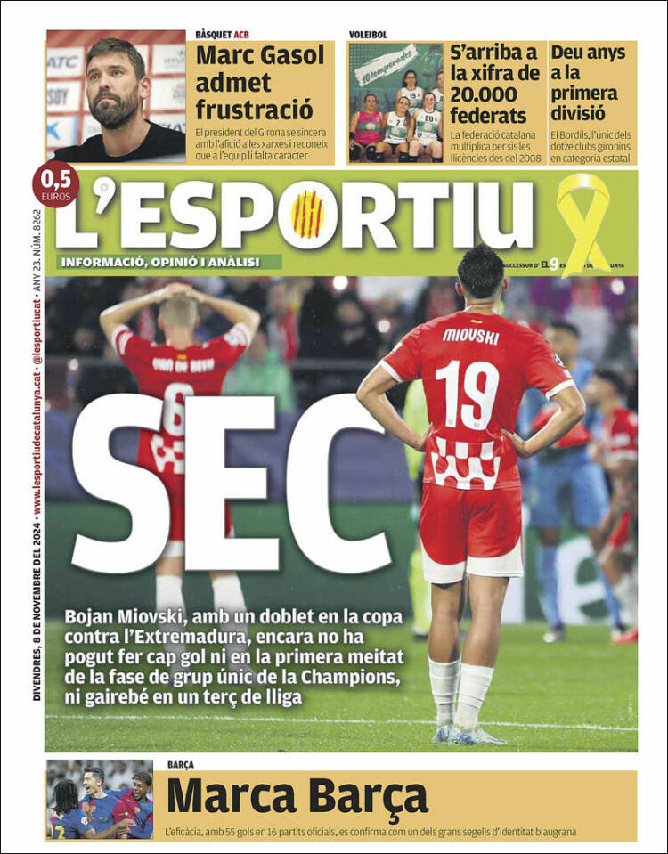 Portada de L'Esportiu : Girona (España)