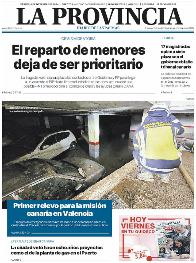 Portada de La Provincia (España)