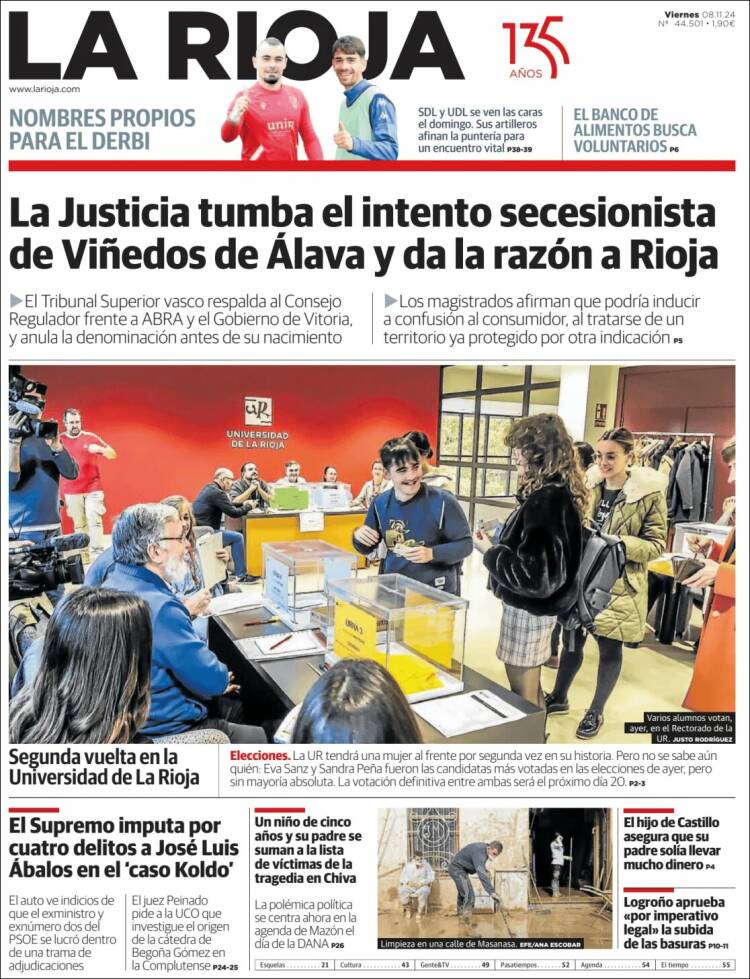 Portada de La Rioja (España)