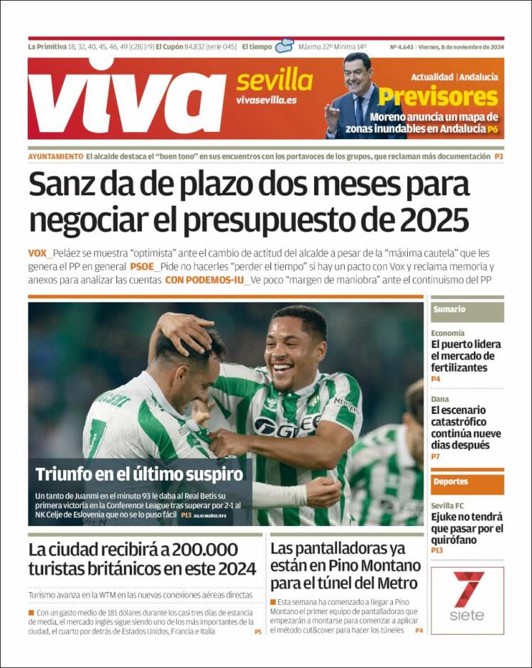 Portada de Viva Sevilla (España)