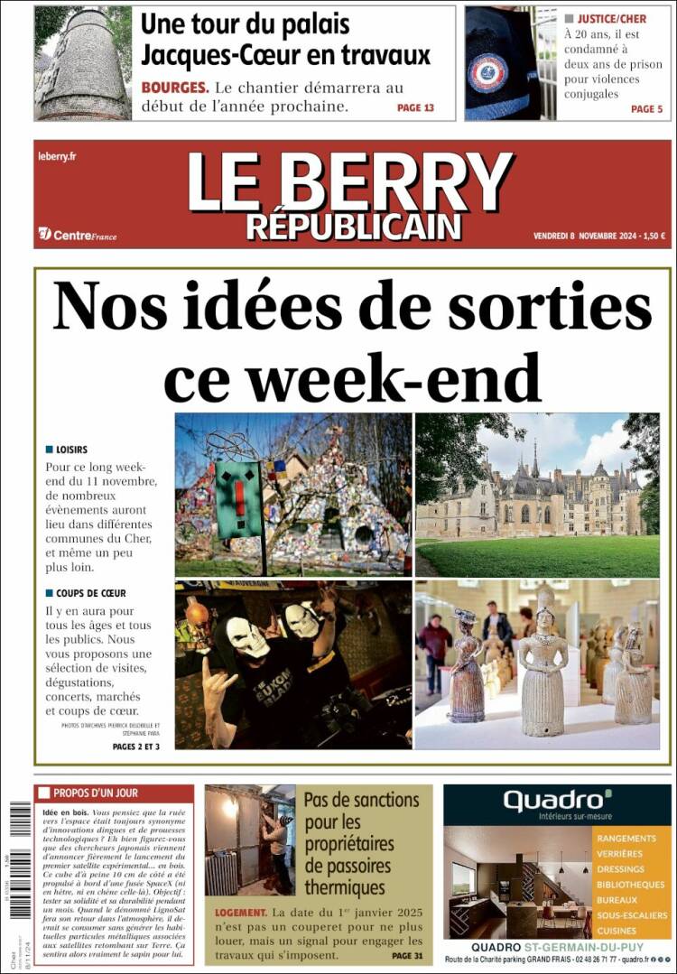 Portada de Berry Republicain (Francia)