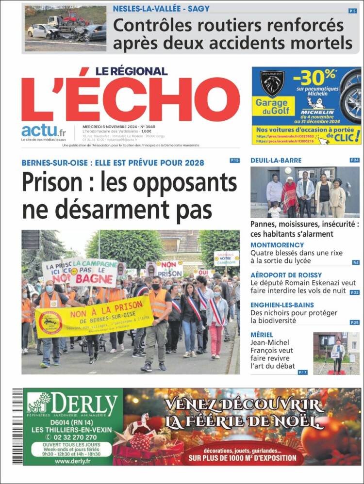 Portada de L'Echo de la Haute-Vienne (Francia)