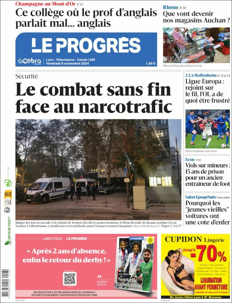 Portada de Progres de Fecamp (Francia)