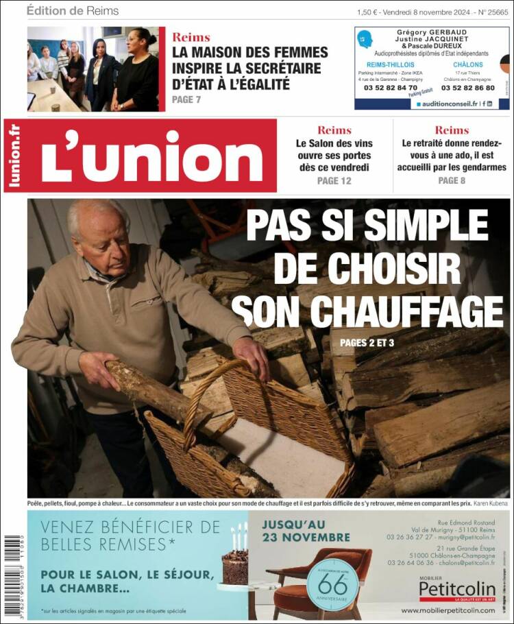 Portada de L'Union (Francia)