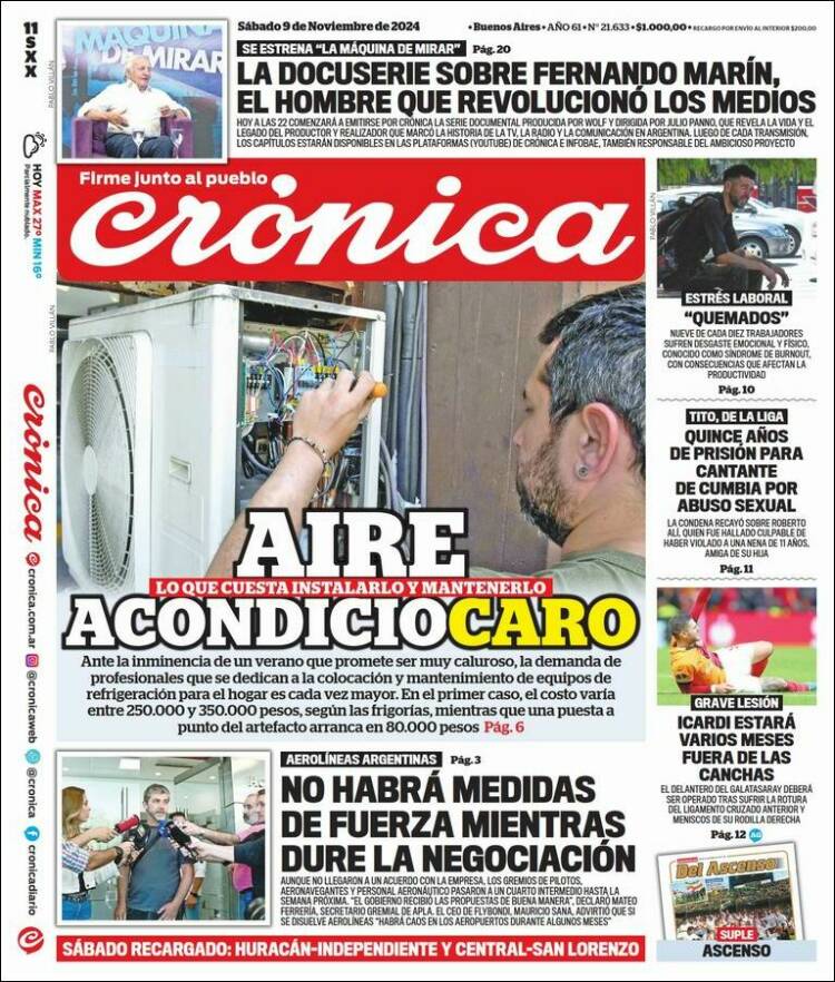 Portada de La Voz del Chaco (Argentina)