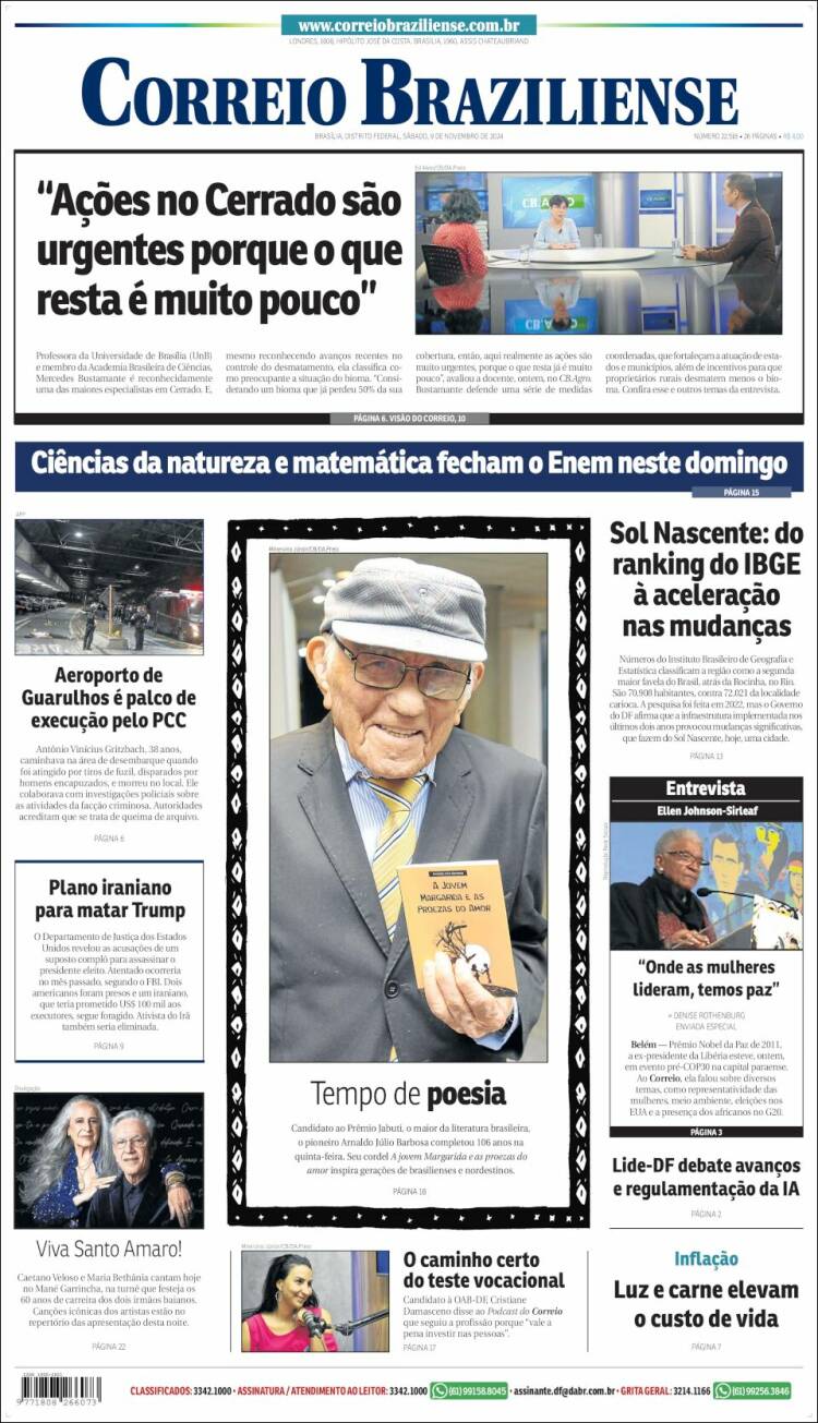 Portada de Correio Braziliense (Brasil)