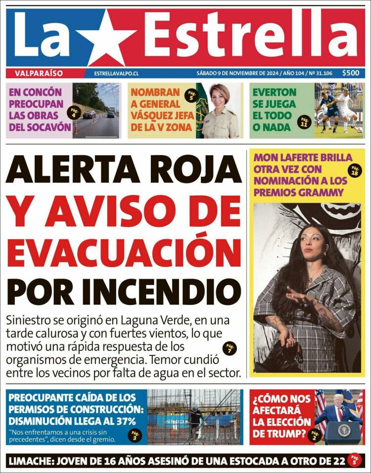 Portada de Estrella de Valparaiso (Chile)