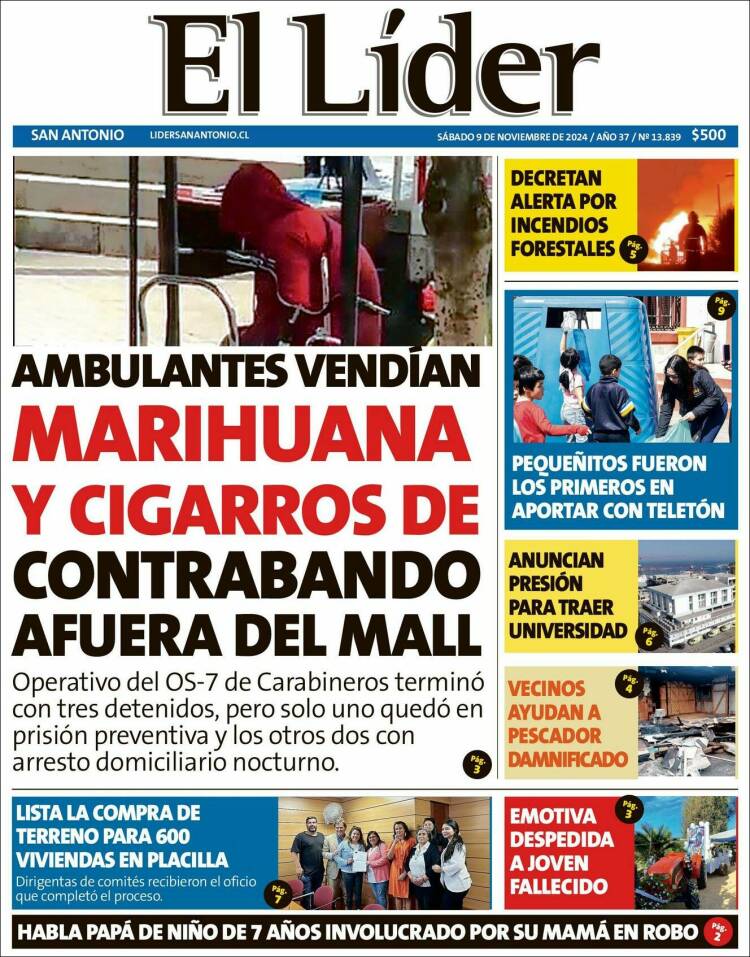 Portada de Lider de San Antonio (Chile)