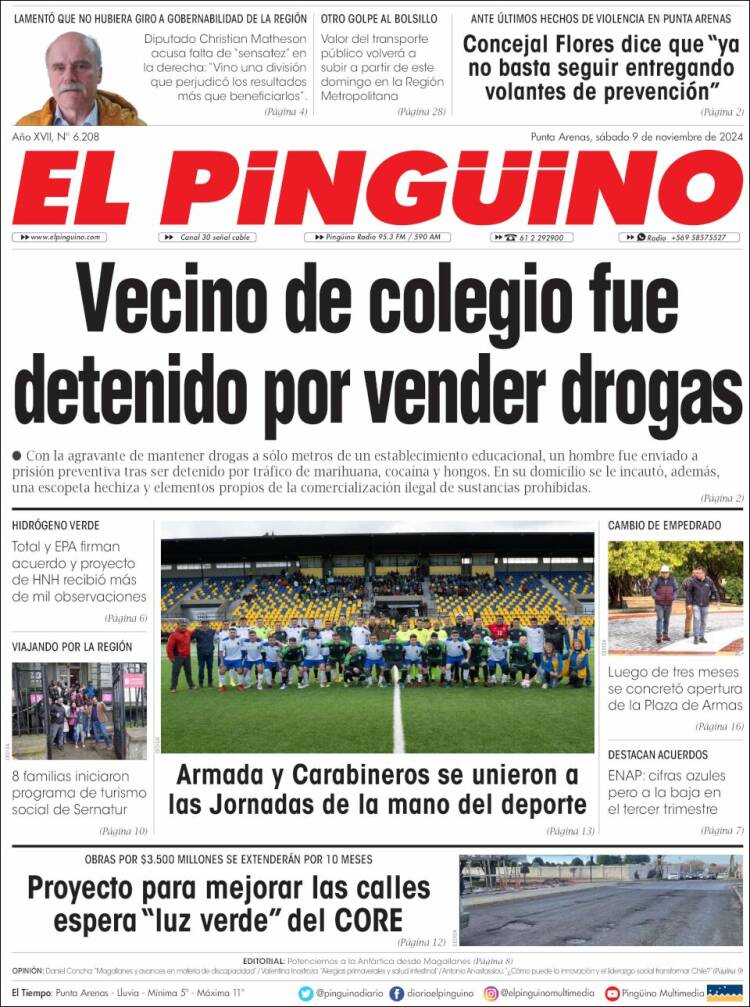 Portada de El Pingüino (Chile)