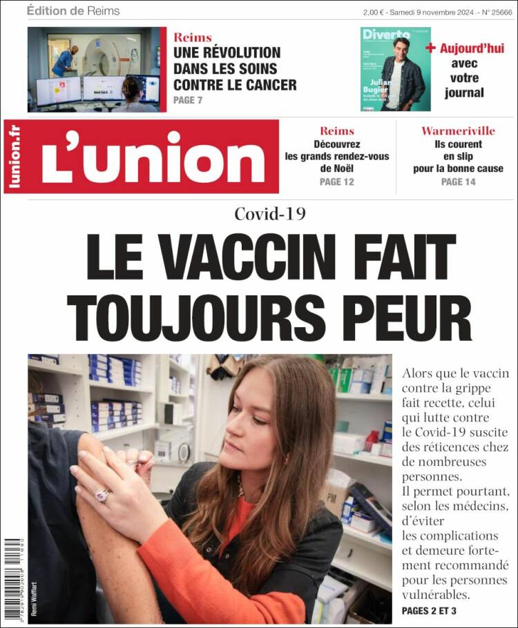 Portada de L'Union (Francia)