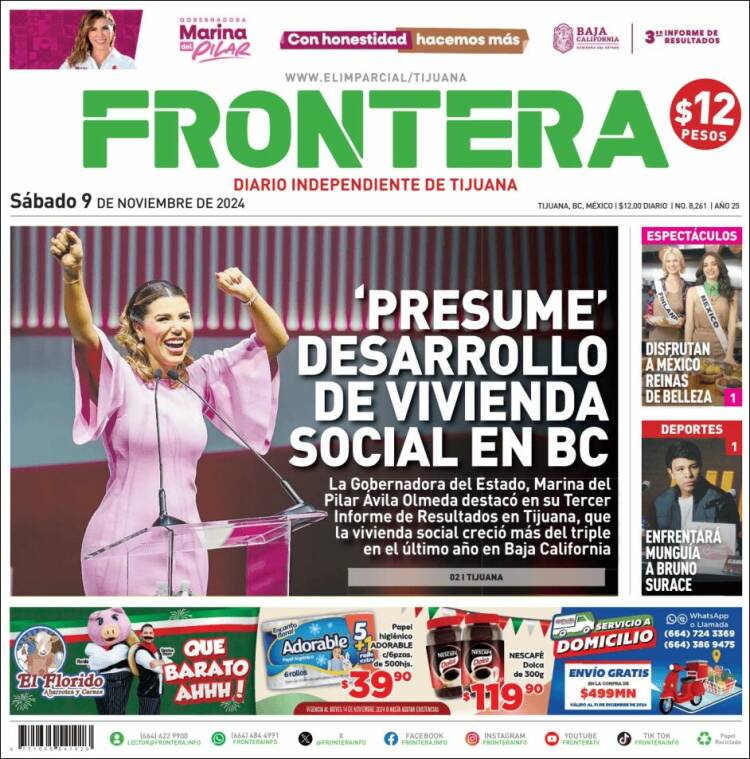 Portada de Frontera (M&eacute;xico)