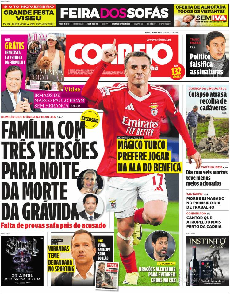 Portada de Correio da Manhã (Portugal)