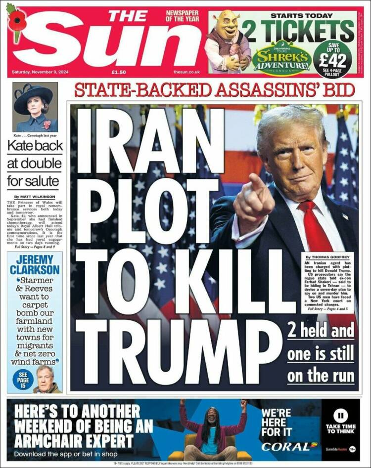 Portada de The Sun (Reino Unido)