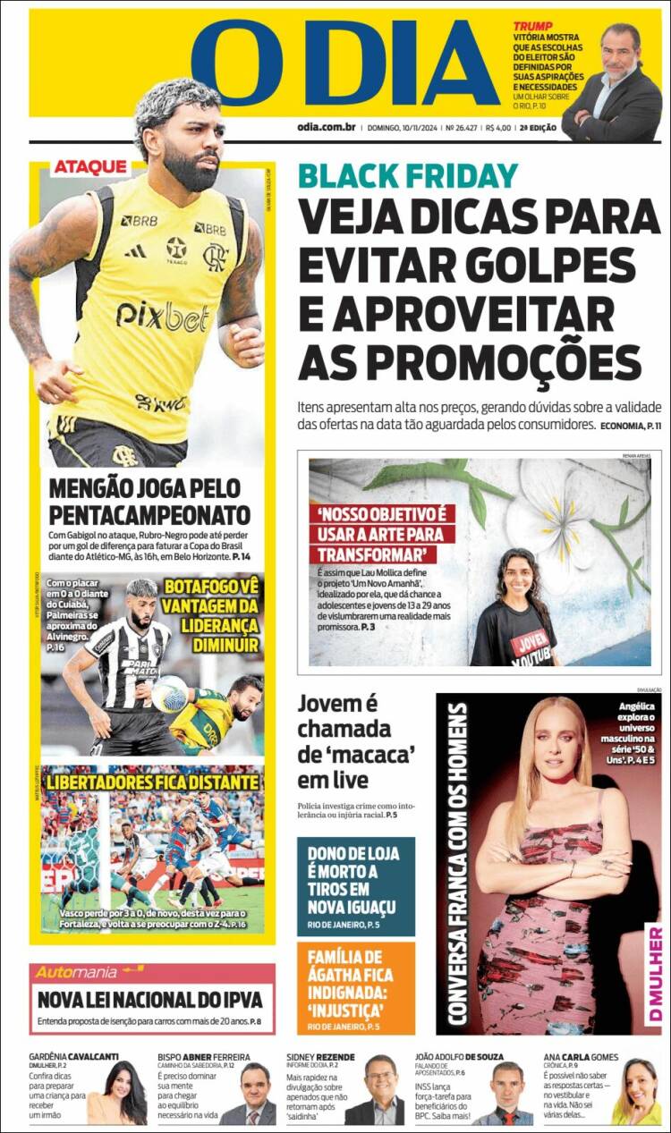 Portada de O Dia (Brasil)