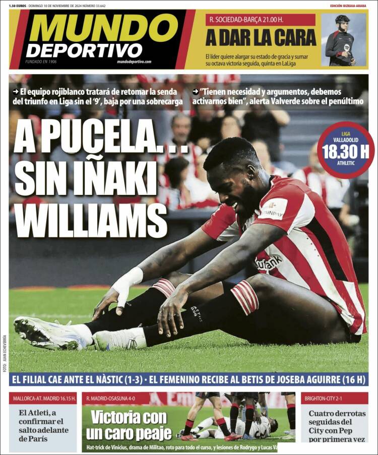 Portada de Mundo Deportivo Bizkaia (España)