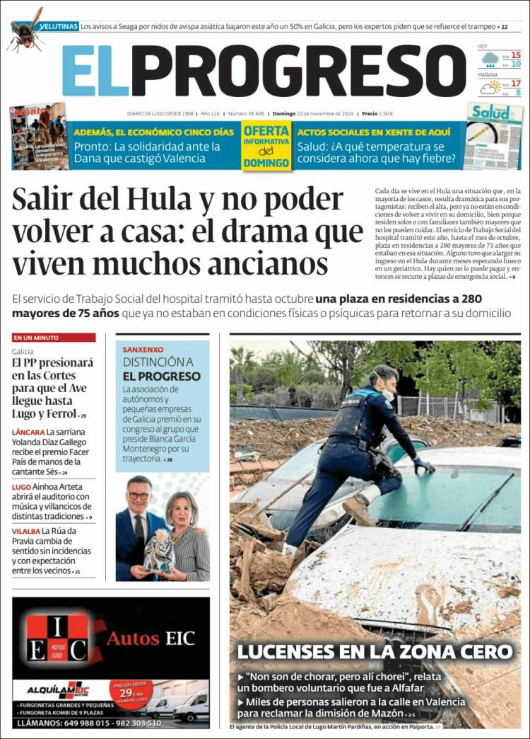 Portada de El Progreso (España)