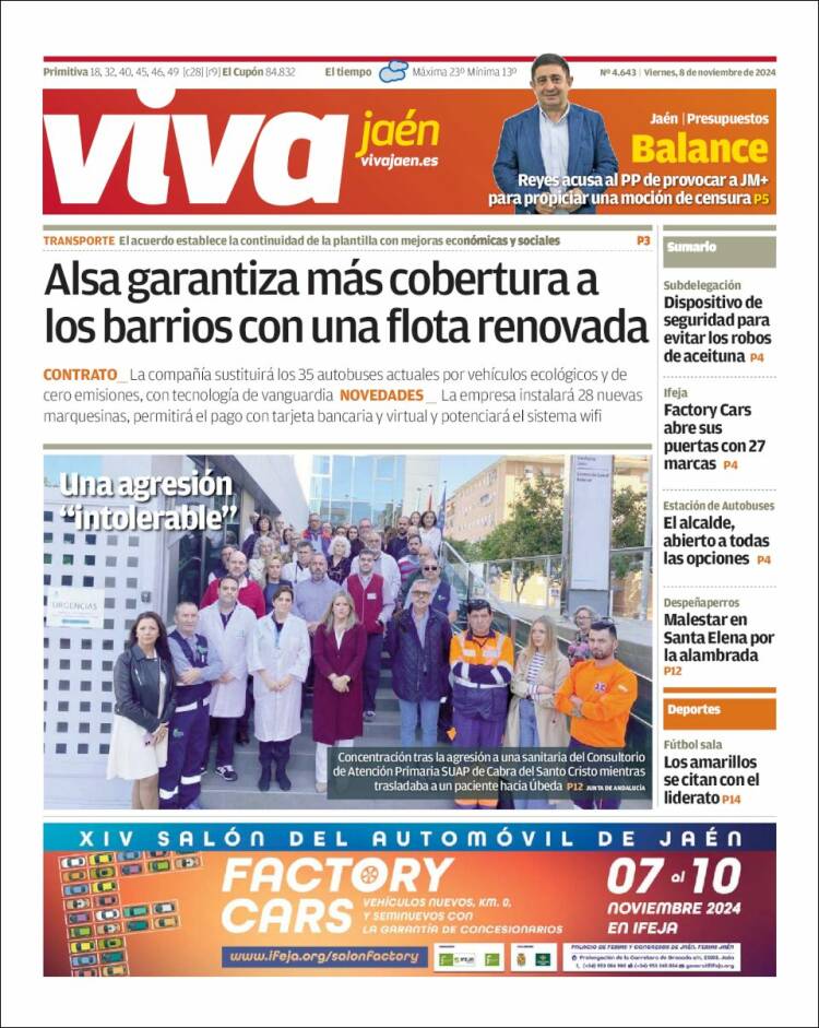 Portada de Viva Jaén (España)