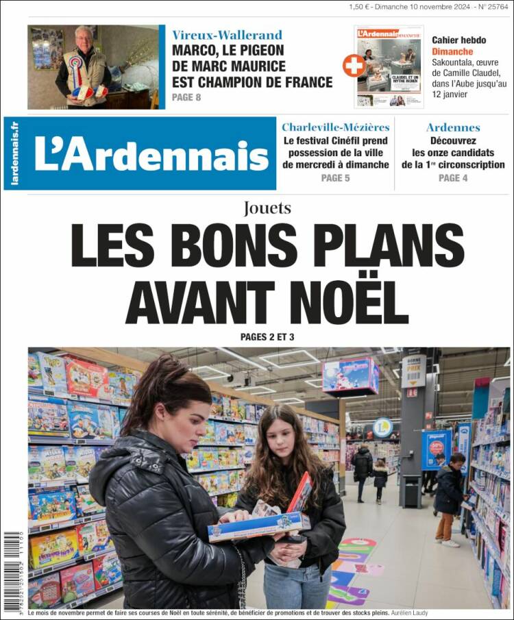 Portada de L'Ardenais (Francia)