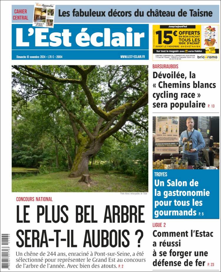 Portada de L'Est Eclair (Francia)