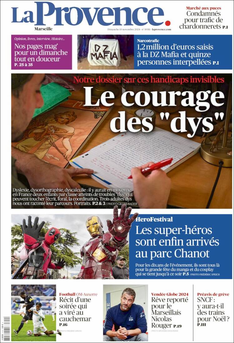 Portada de La Provence (Francia)