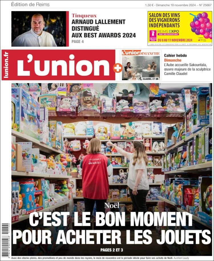 Portada de L'Union (Francia)