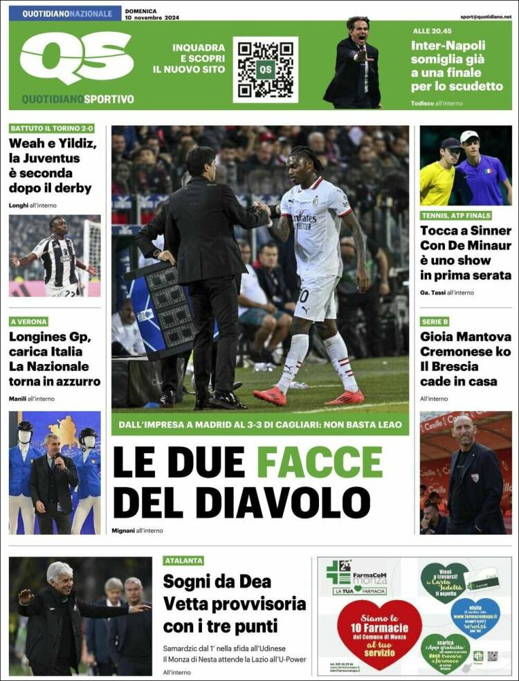 Portada de Quotidiano Sportivo (Italia)