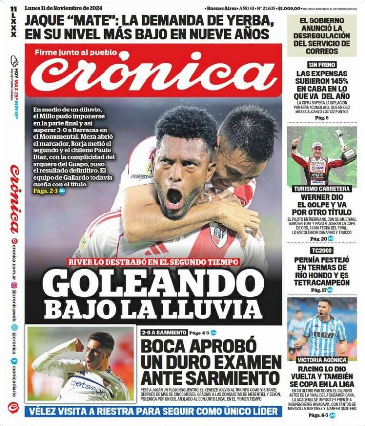 Portada de La Voz del Chaco (Argentina)