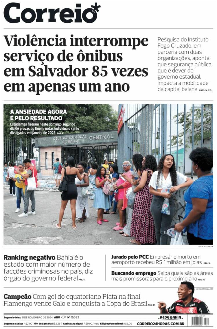Portada de Correio* (Brésil)
