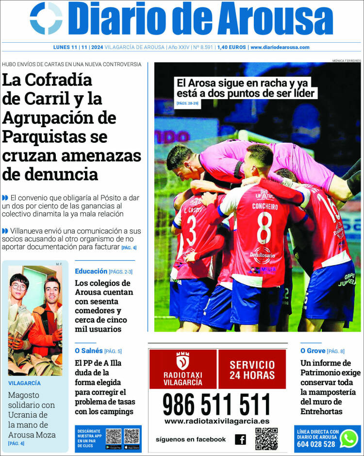 Portada de Diario de Arousa (España)
