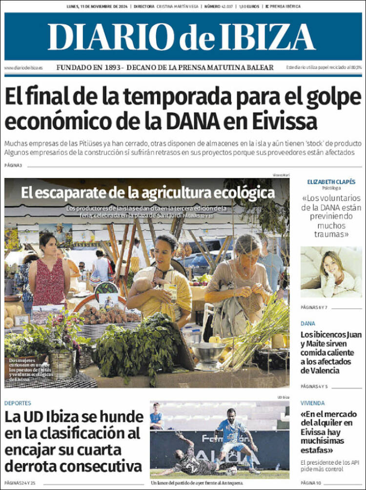 Portada de Diario de Ibiza (España)
