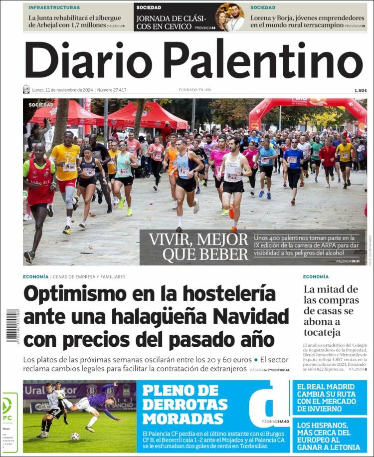 Portada de Diario Palentino (España)