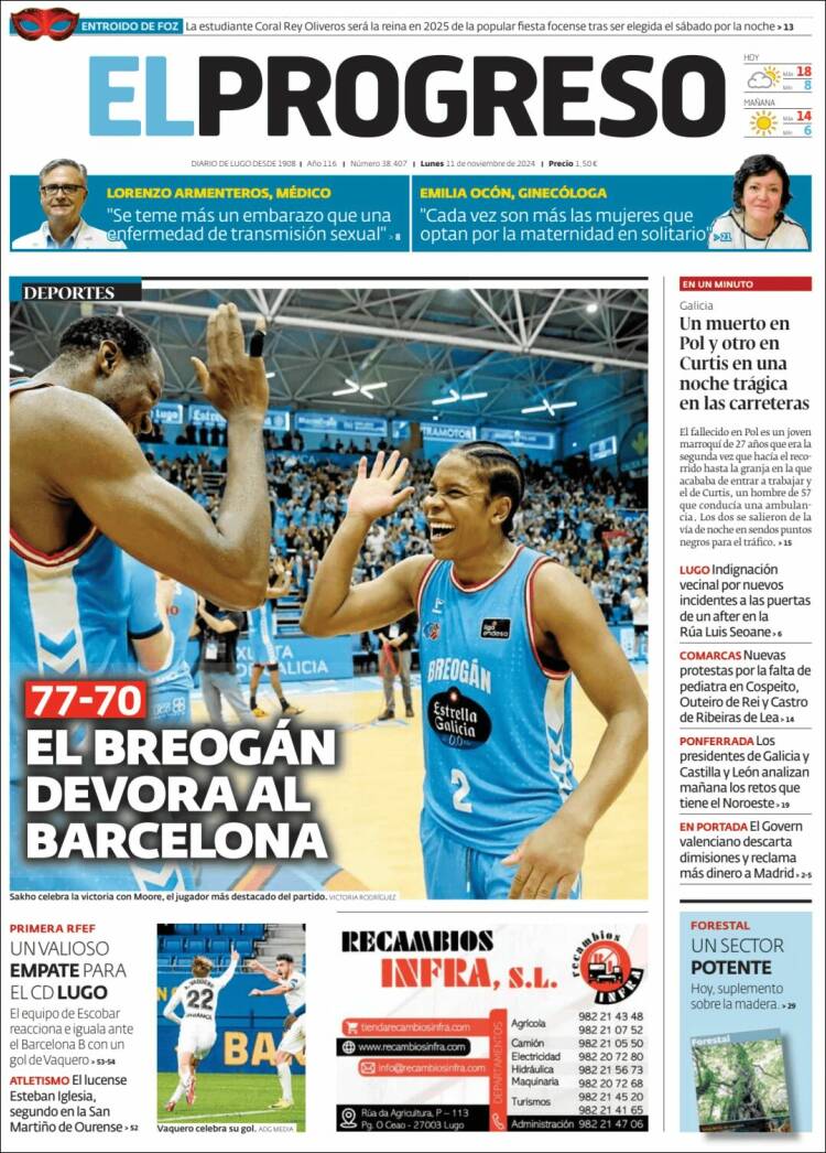 Portada de El Progreso (España)