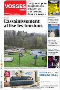 Portada de Vosges Matin (Francia)