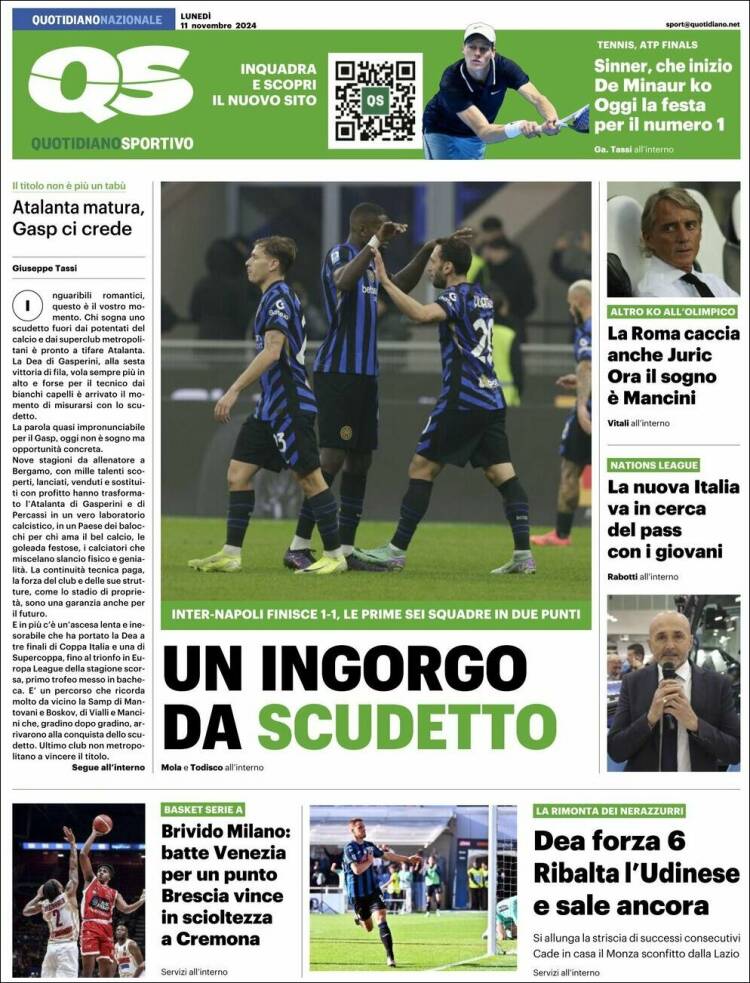 Portada de Quotidiano Sportivo (Italia)
