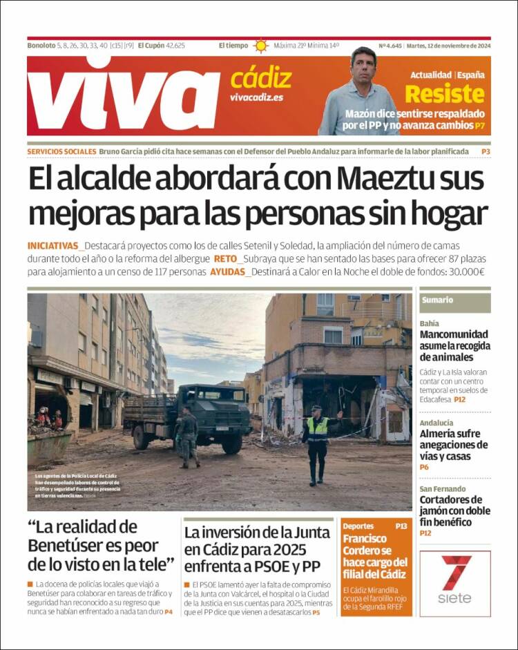 Portada de Información - Cadiz (España)