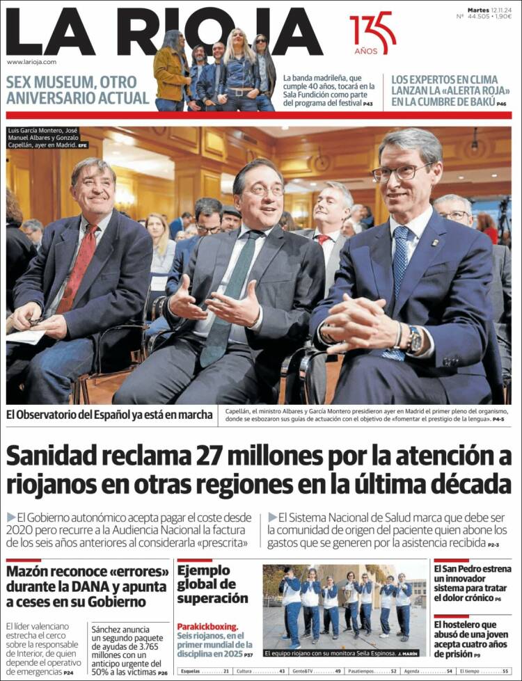 Portada de La Rioja (España)